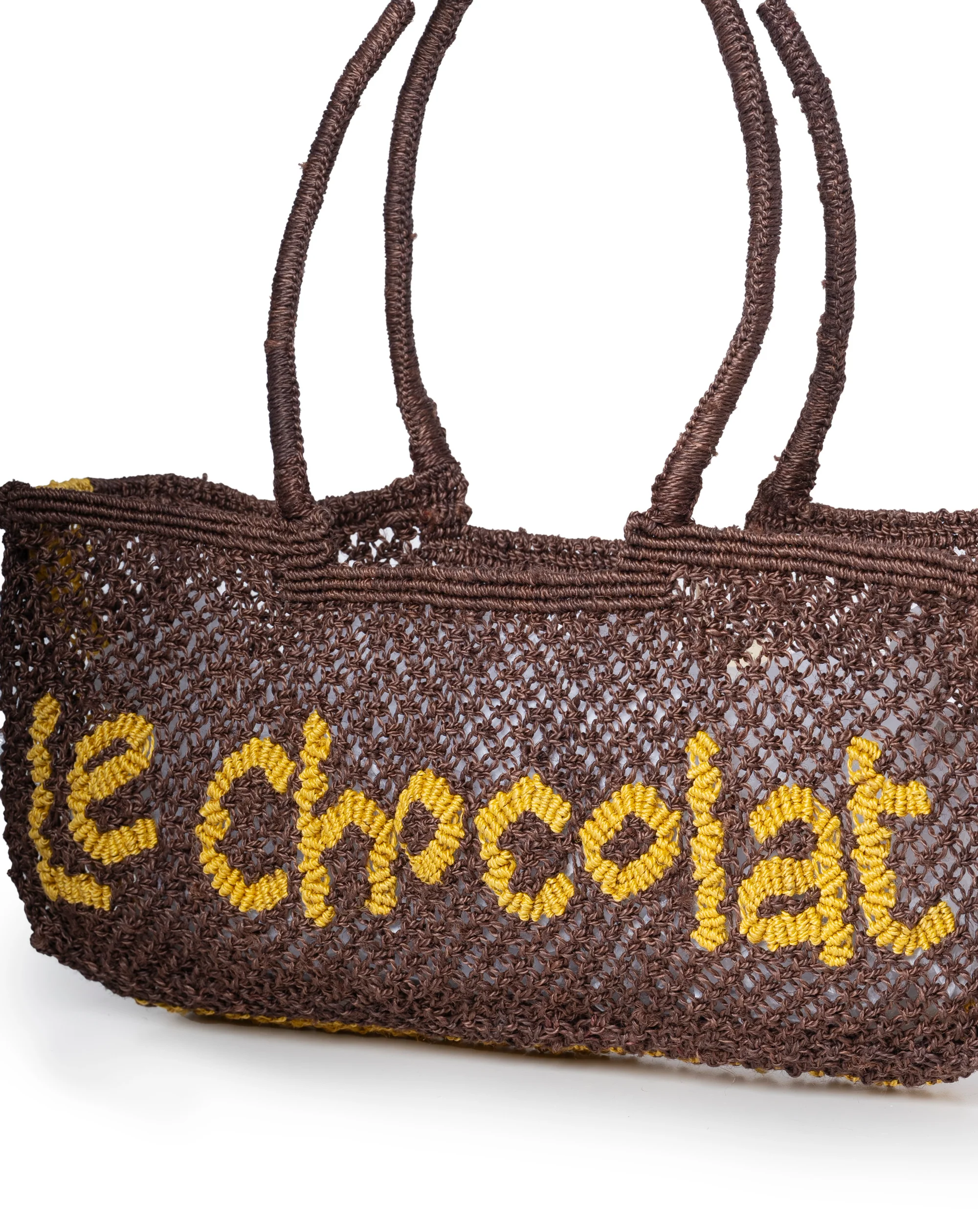 Eloise Jute Beach Bag – Chocolat Eco-Friendly Tote Brown - Image 2