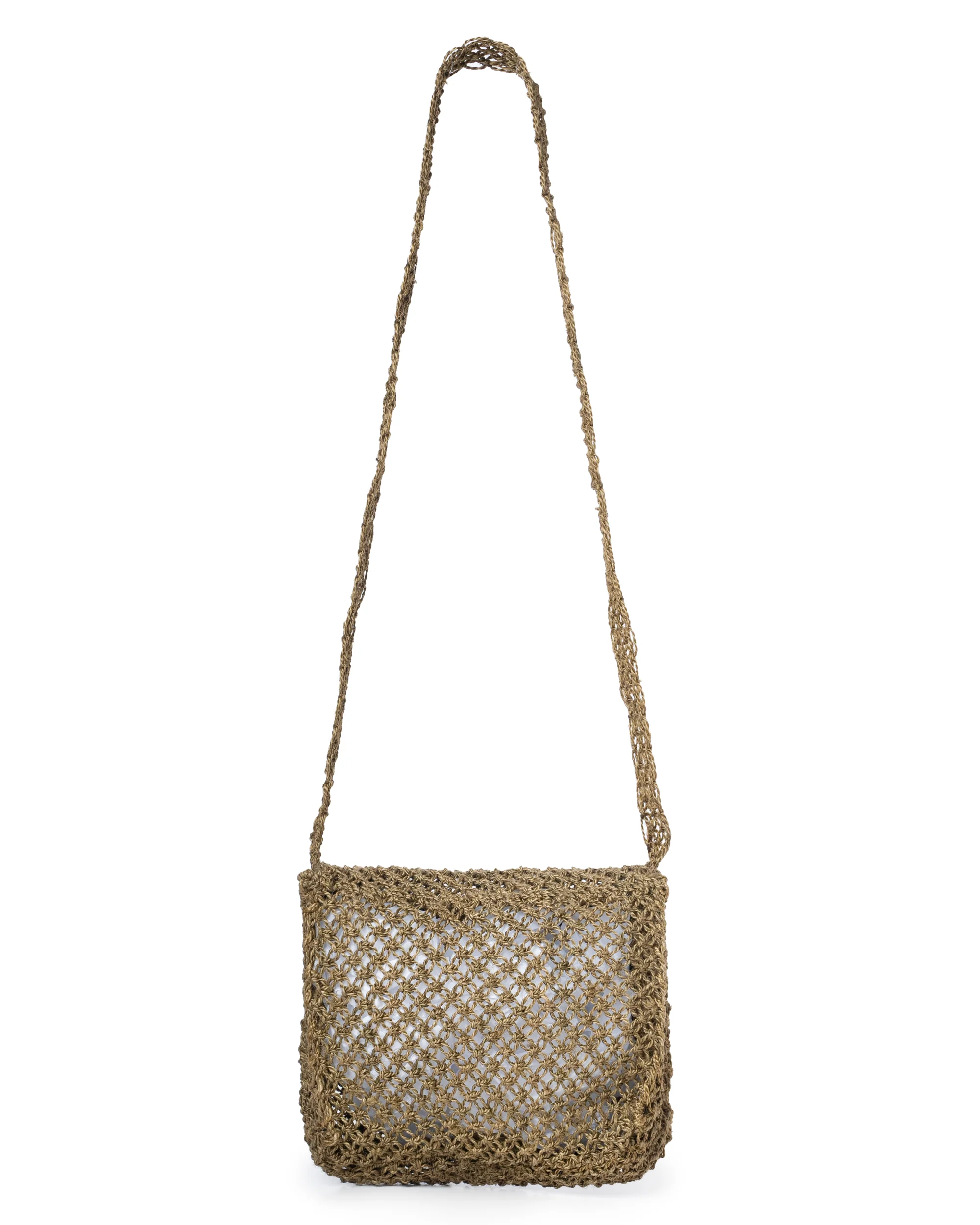 Unisex Jute Beach Tote Bag – Premium Woven Coastal Carryall Olive - Image 4