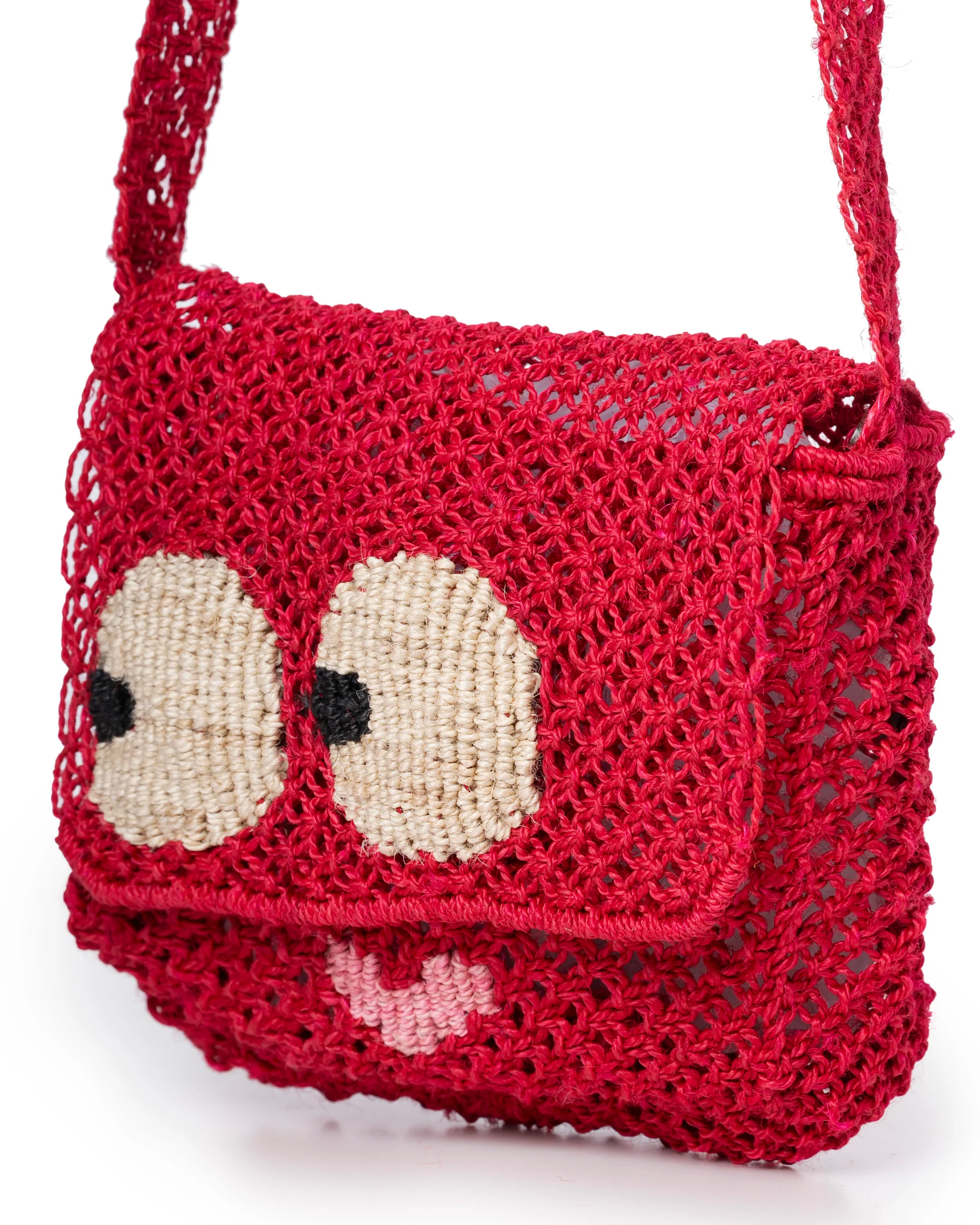 Women’s Premium Jute Beach Tote Bag – Lola Sweetheart Raspberry - Image 2