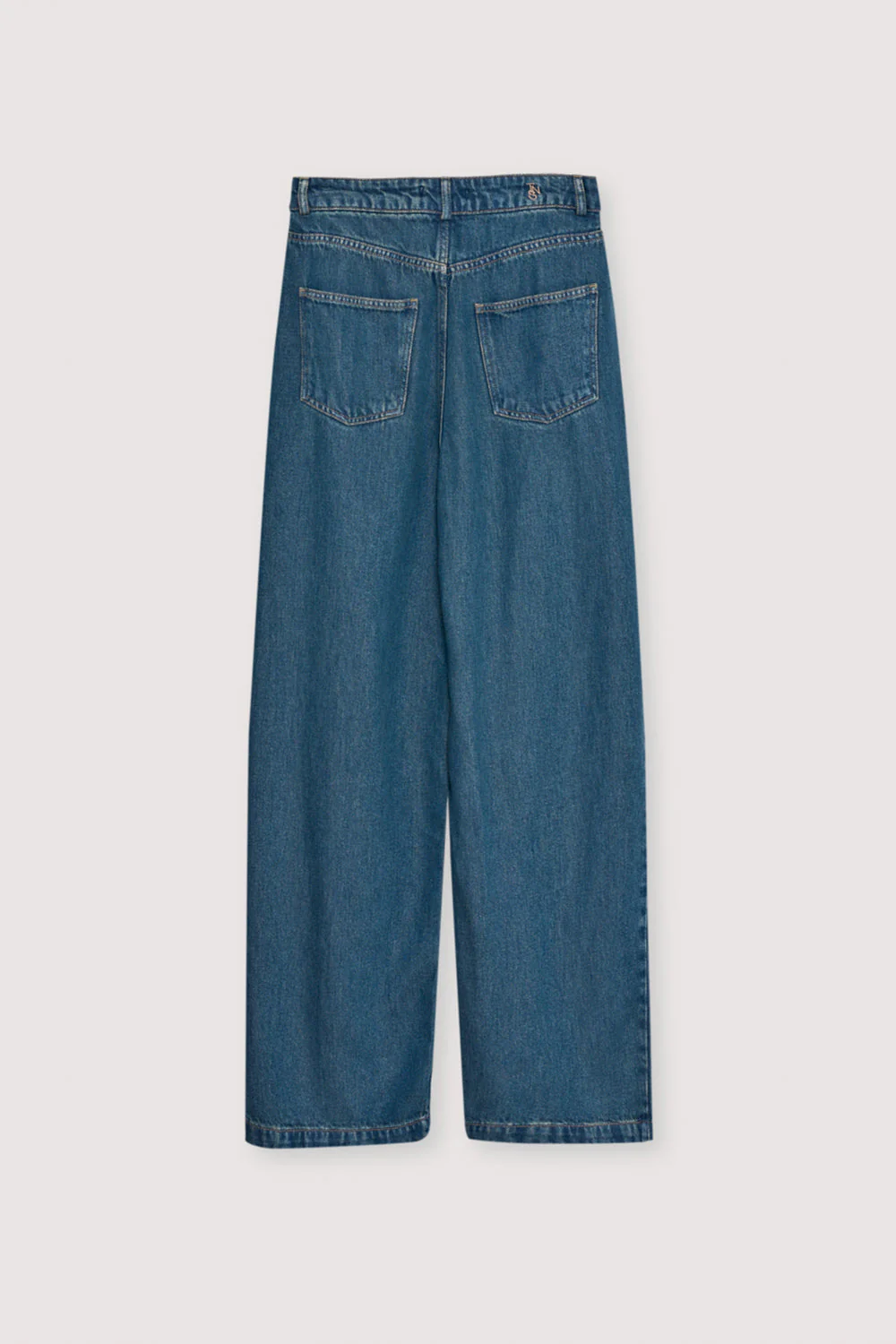 The New Society | Tencel Straight-Leg Pant in Blue-Denim - Image 4