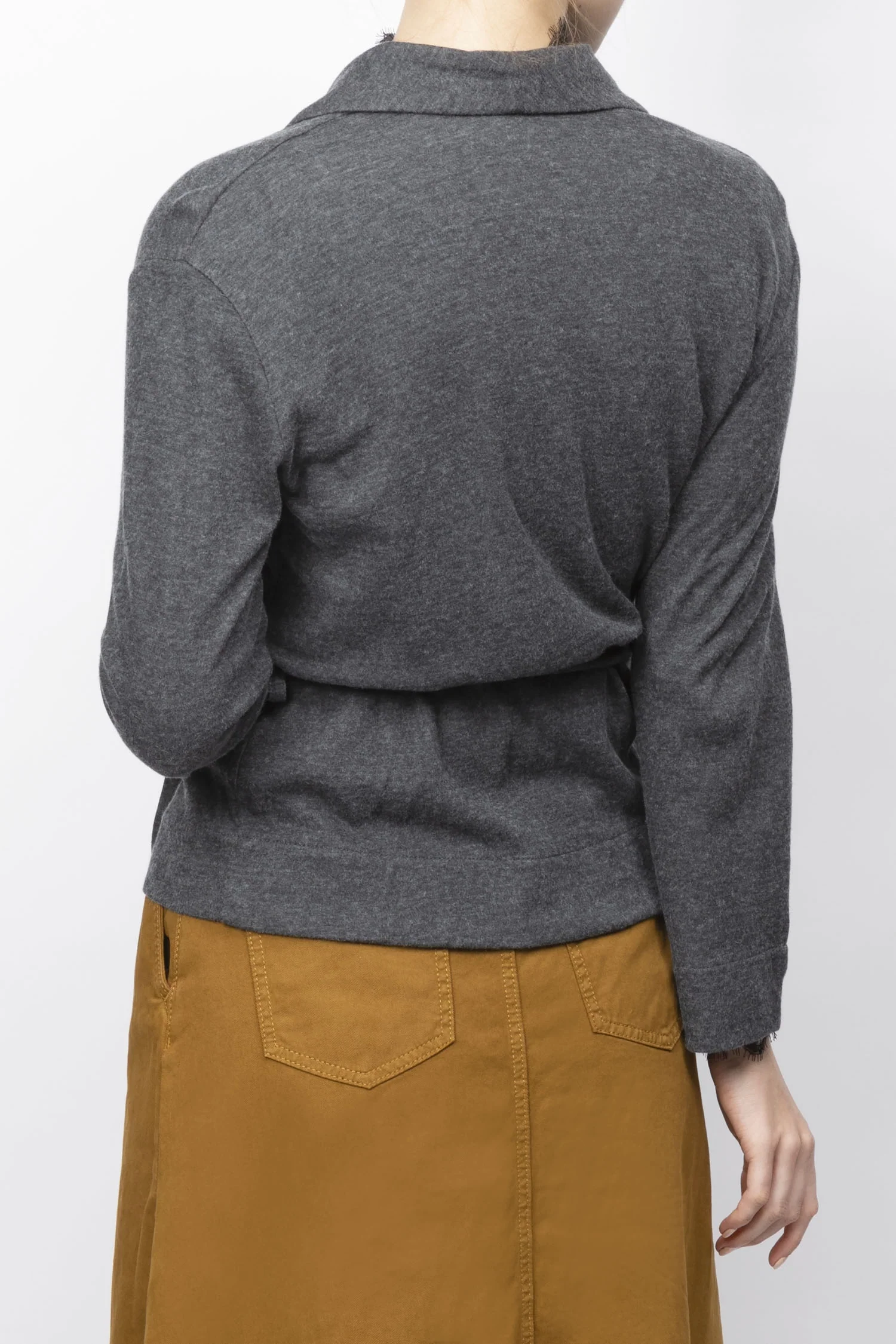 Majestic | Tie-Waist Knitted Jacket in Cotton-Cashmere Blend - Image 2