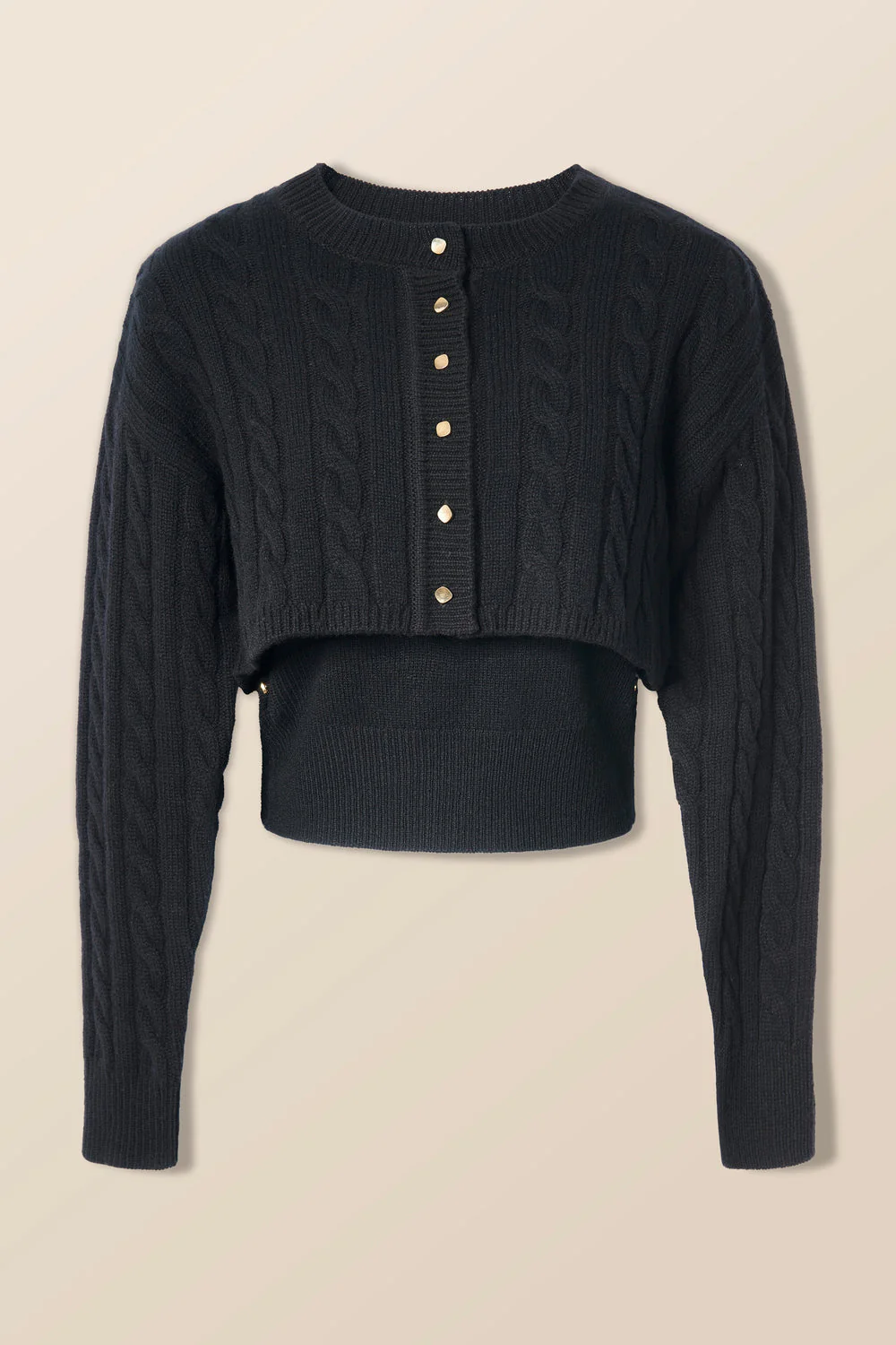 Tresse | Messamo Wool Twin Set - Black - Image 7