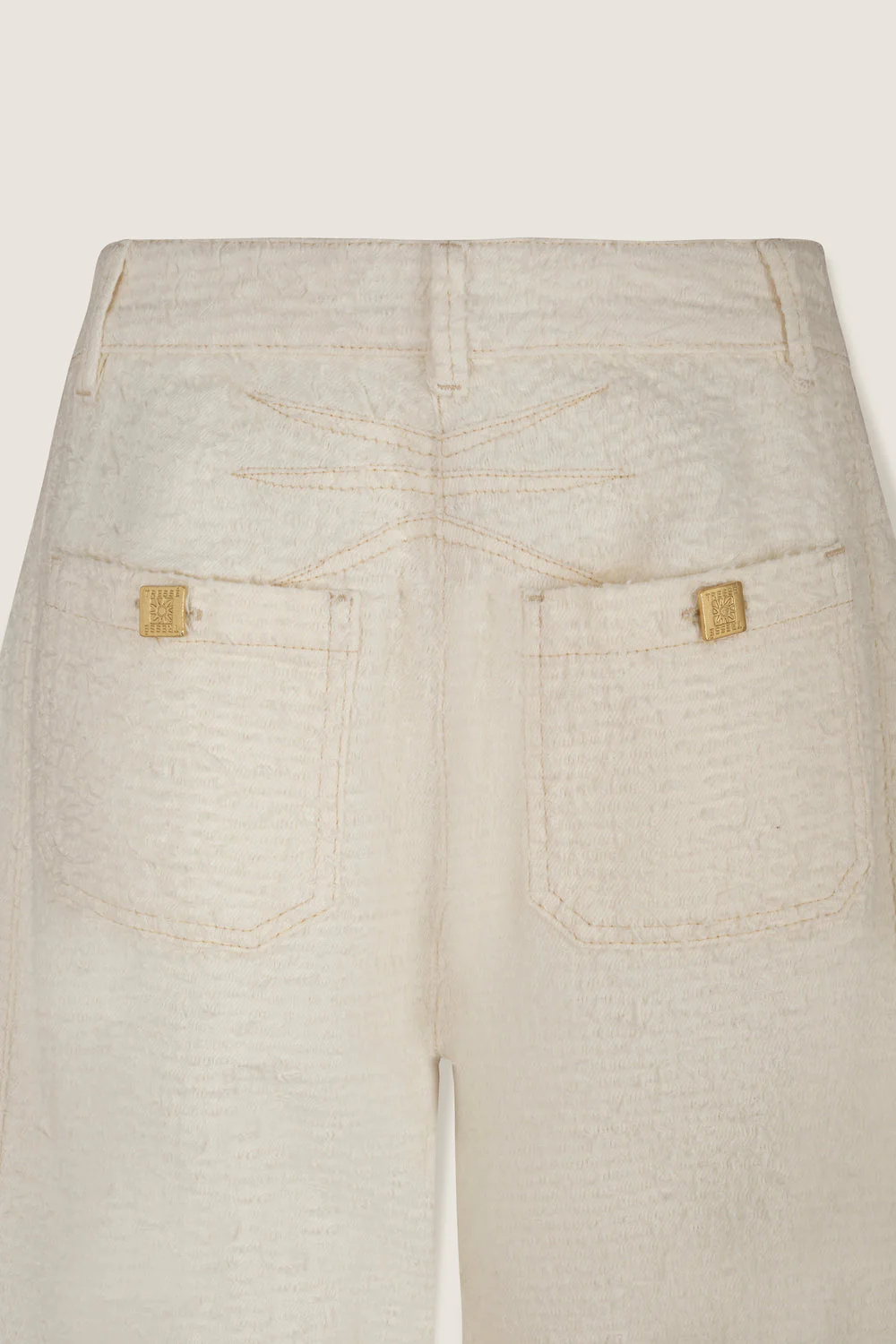 Tresse | Pio Balloon Pant - White Cotton Wide Leg - Image 2