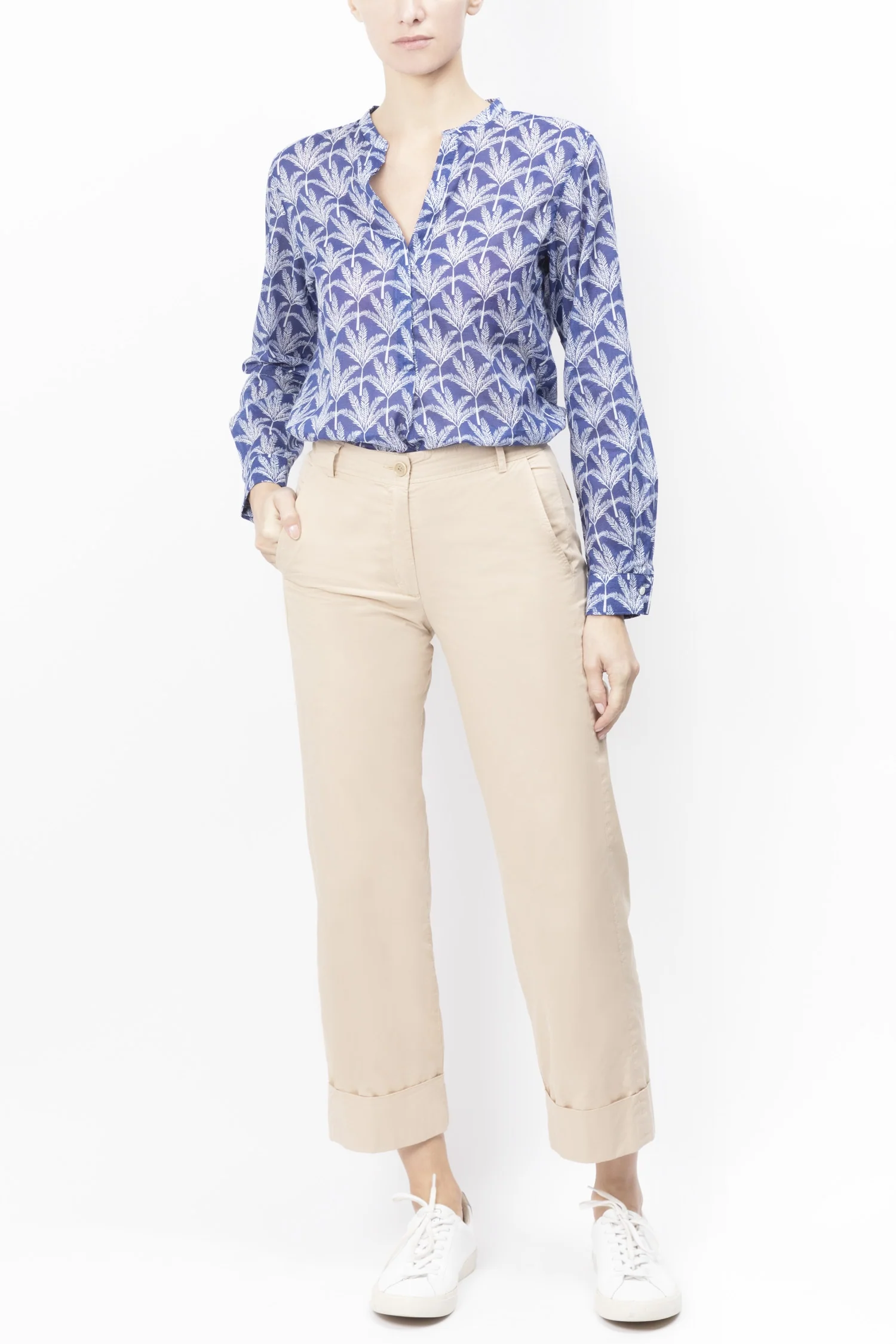 Hartford | Tropical Printed Cotton Shirt - Relaxed Silhouette - Image 5