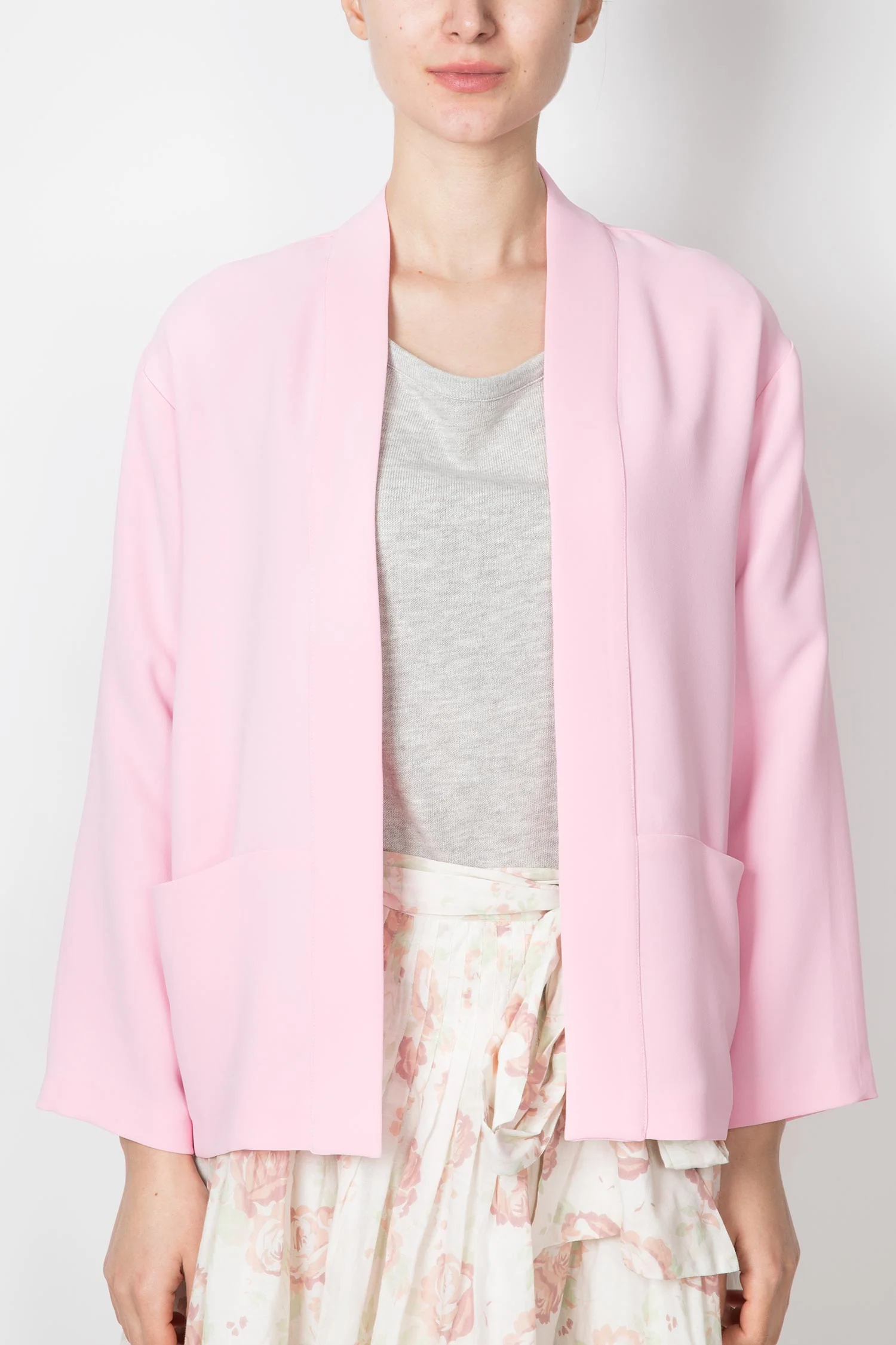 Toupy | Tuxedo Collar Jacket - Red - Image 3