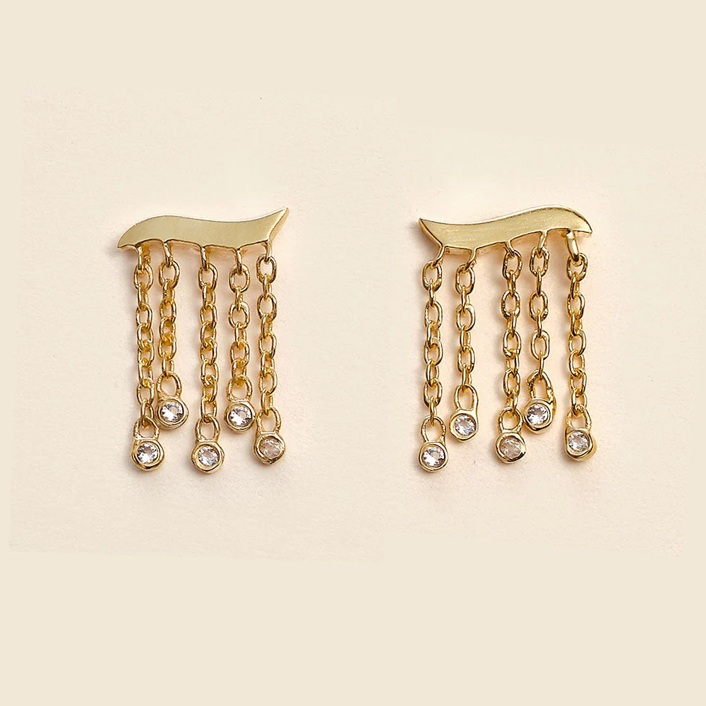 Ucciani | Pesciu D Amore B Drop Earring Topaze-Blanc