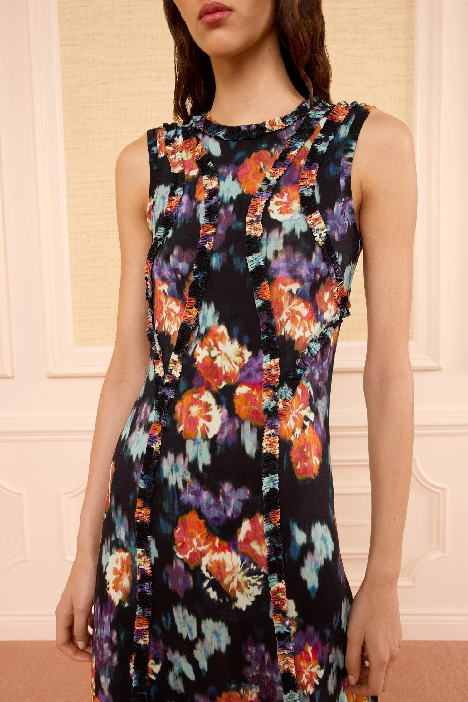 Ulla Johnson | Isabelle Ruffle Midi Dress - Navy Nocturne - Image 3