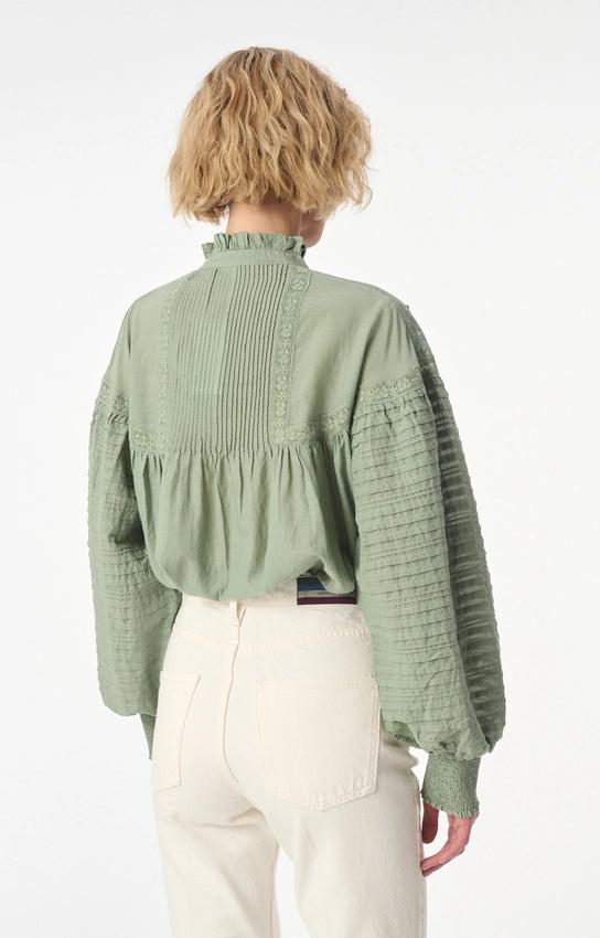 Vanessa Bruno | Broderie Anglaise Blouse - Almond Amande - Image 5