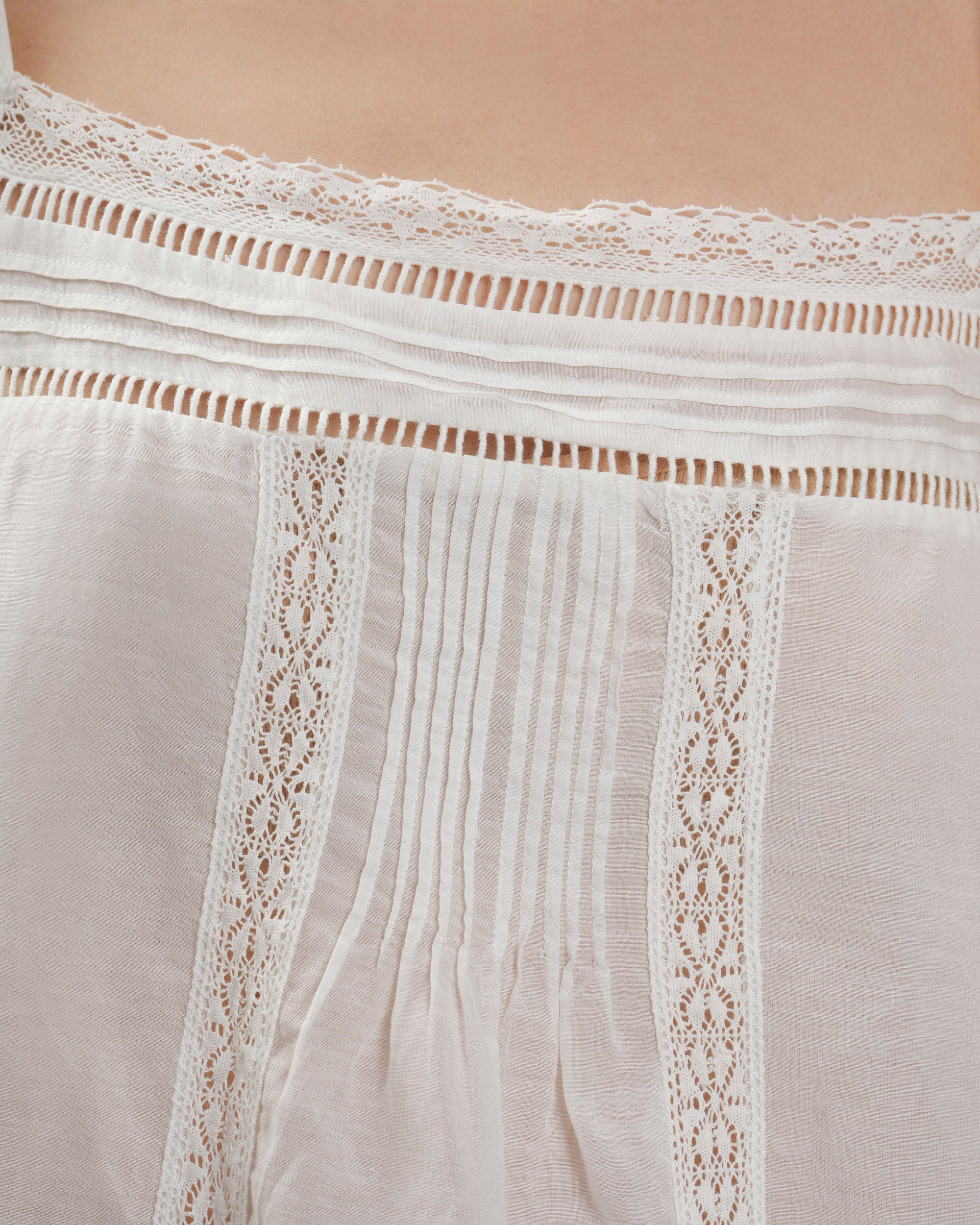Vanessa Bruno | Sculpted Cotton Tank Top - White - Image 3