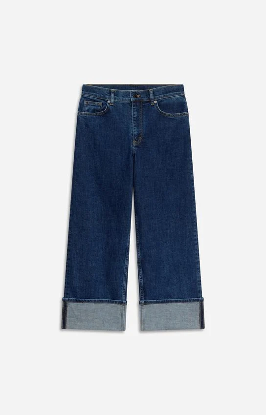 Vanessa Bruno Women's High-Waist Straight Leg Structured Denim Jeans - Blue Royal - Image 4