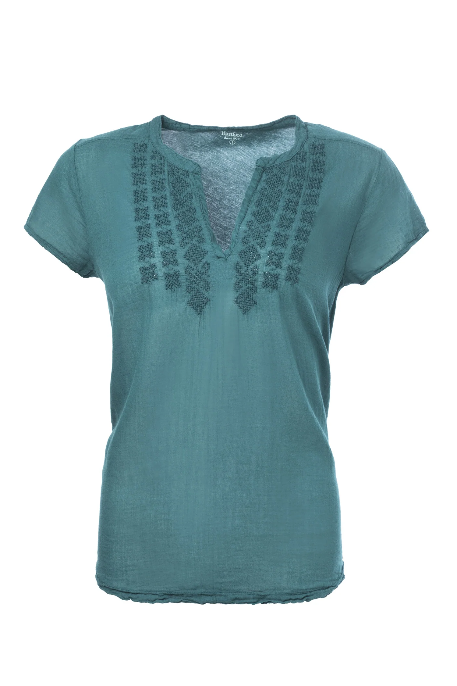 Hartford | V-Neck Cotton Top - Relaxed Oversized Silhouette - Image 11
