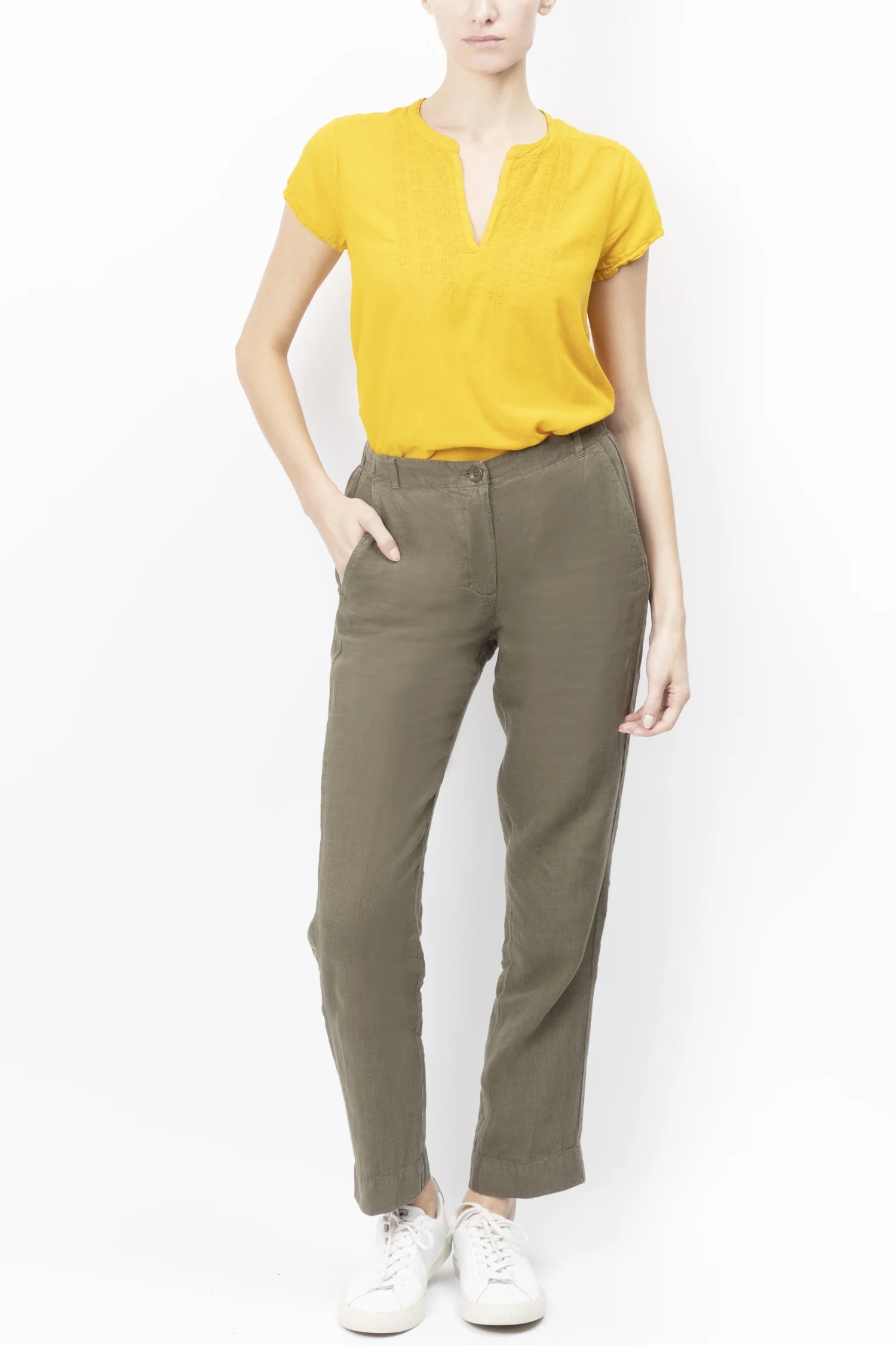 Hartford | V-Neck Cotton Top - Relaxed Oversized Silhouette - Image 7