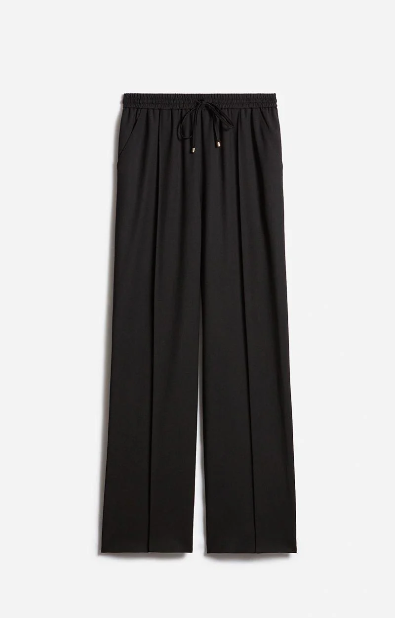 Vanessa Bruno | Peg-Leg Wool-Blend Pants in Black - Image 2