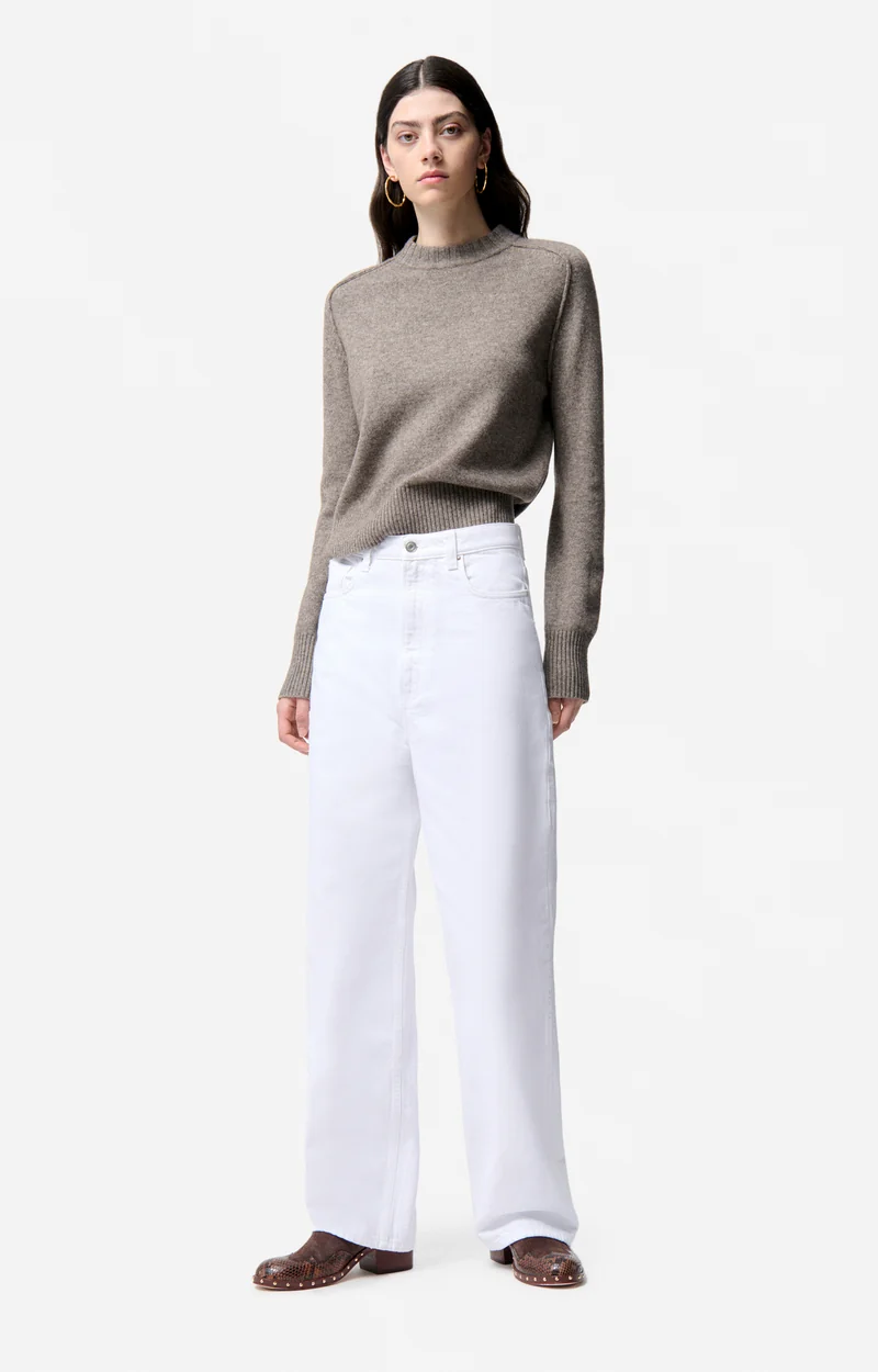 Vanessa Bruno | Pullover Fresia in - Wool & Yak Knit Taupe - Image 4