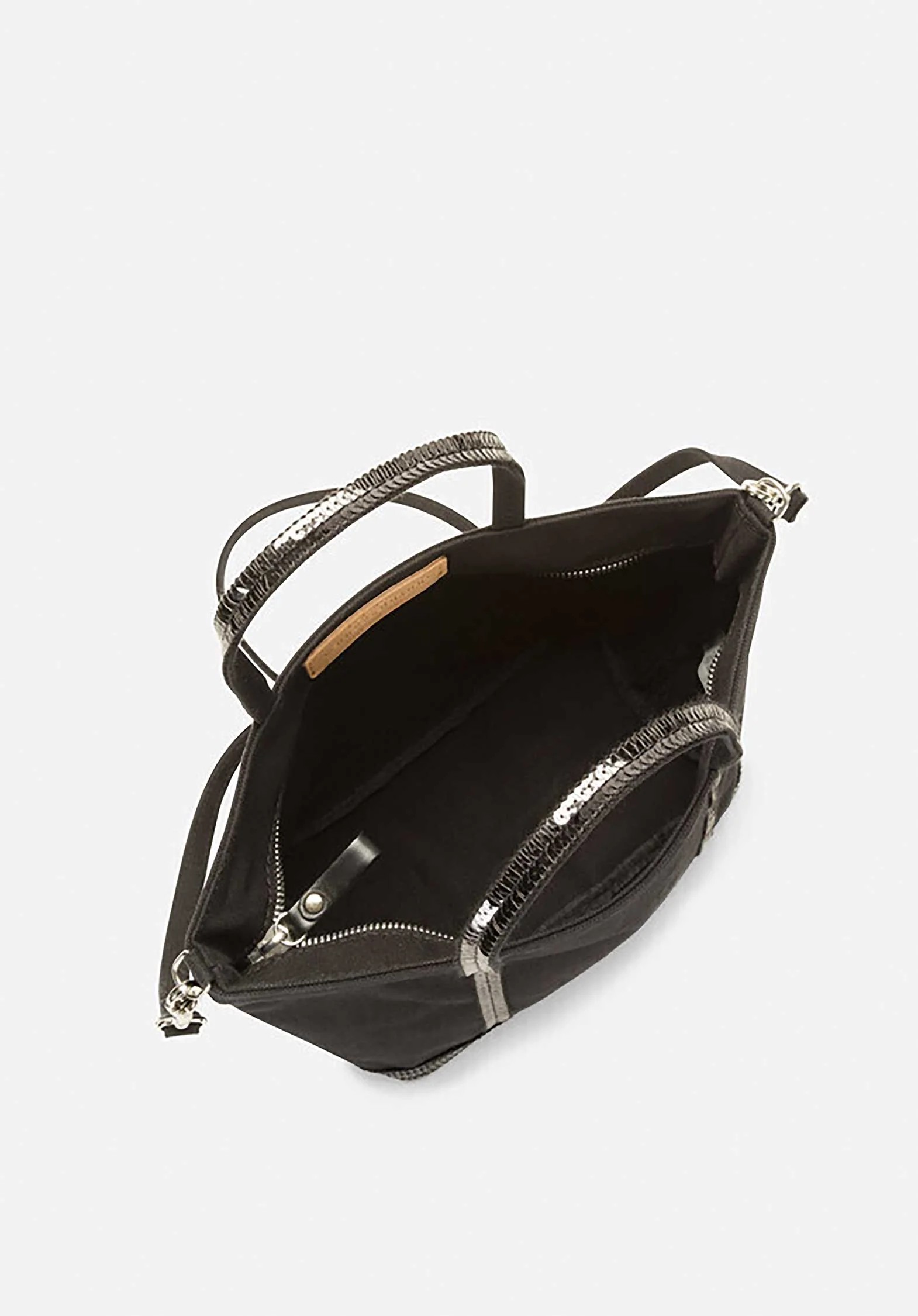 Vanessa Bruno | Sequin-Embellished Canvas Cabas Tote - Black - Image 5