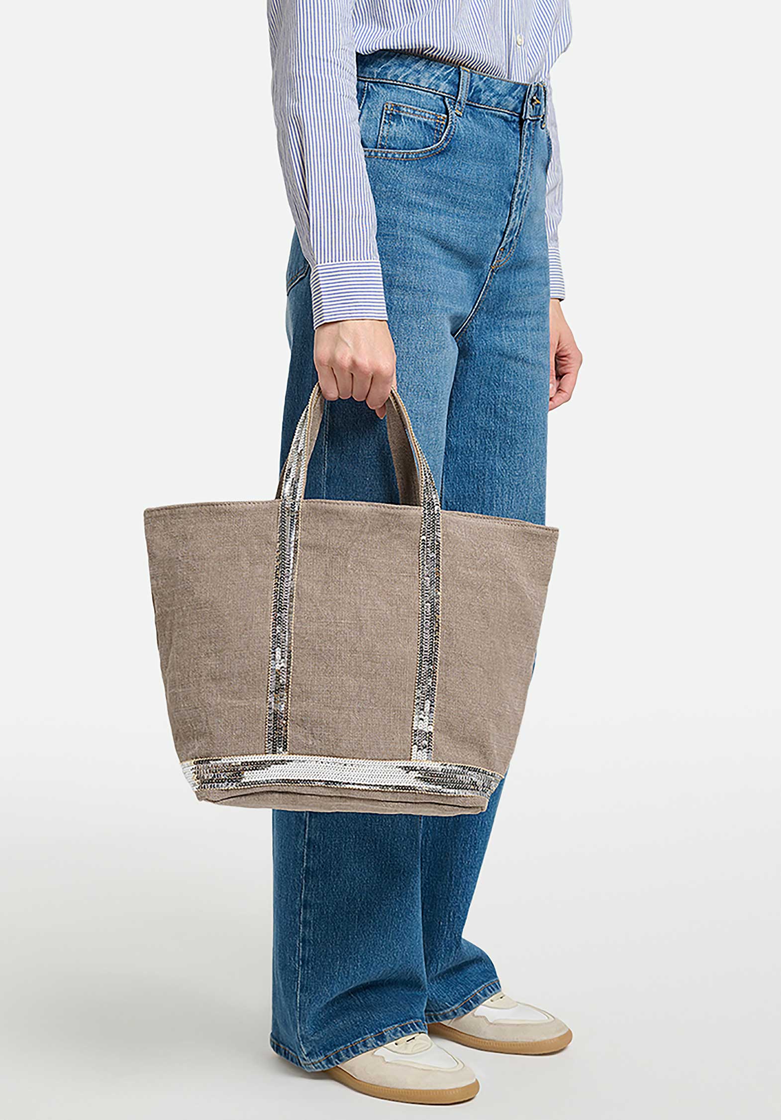 Vanessa Bruno | Linen Cabas Tote - M Size Calcaire - Image 4
