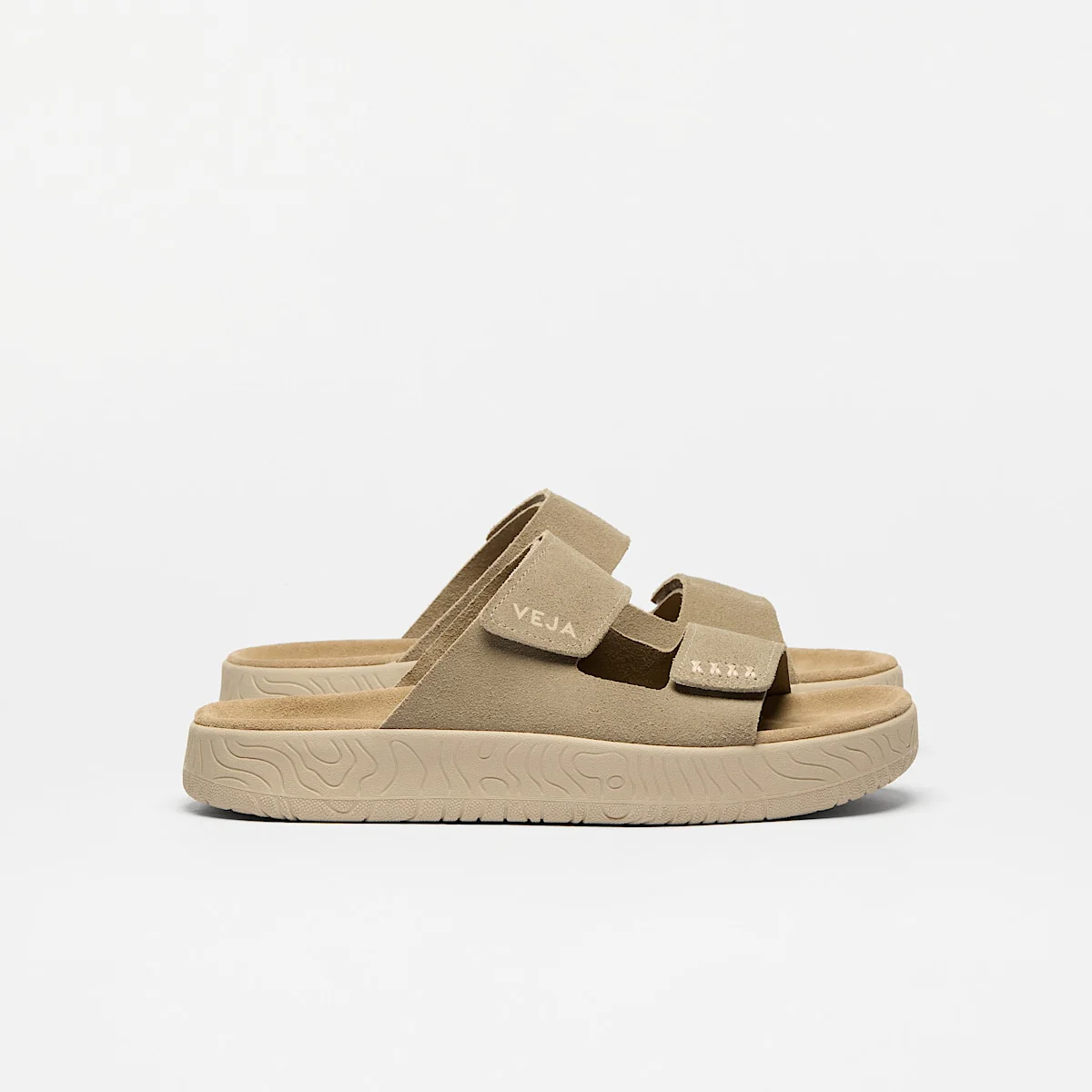 Veja | Etna Suede Sandal - Taupe-Almond