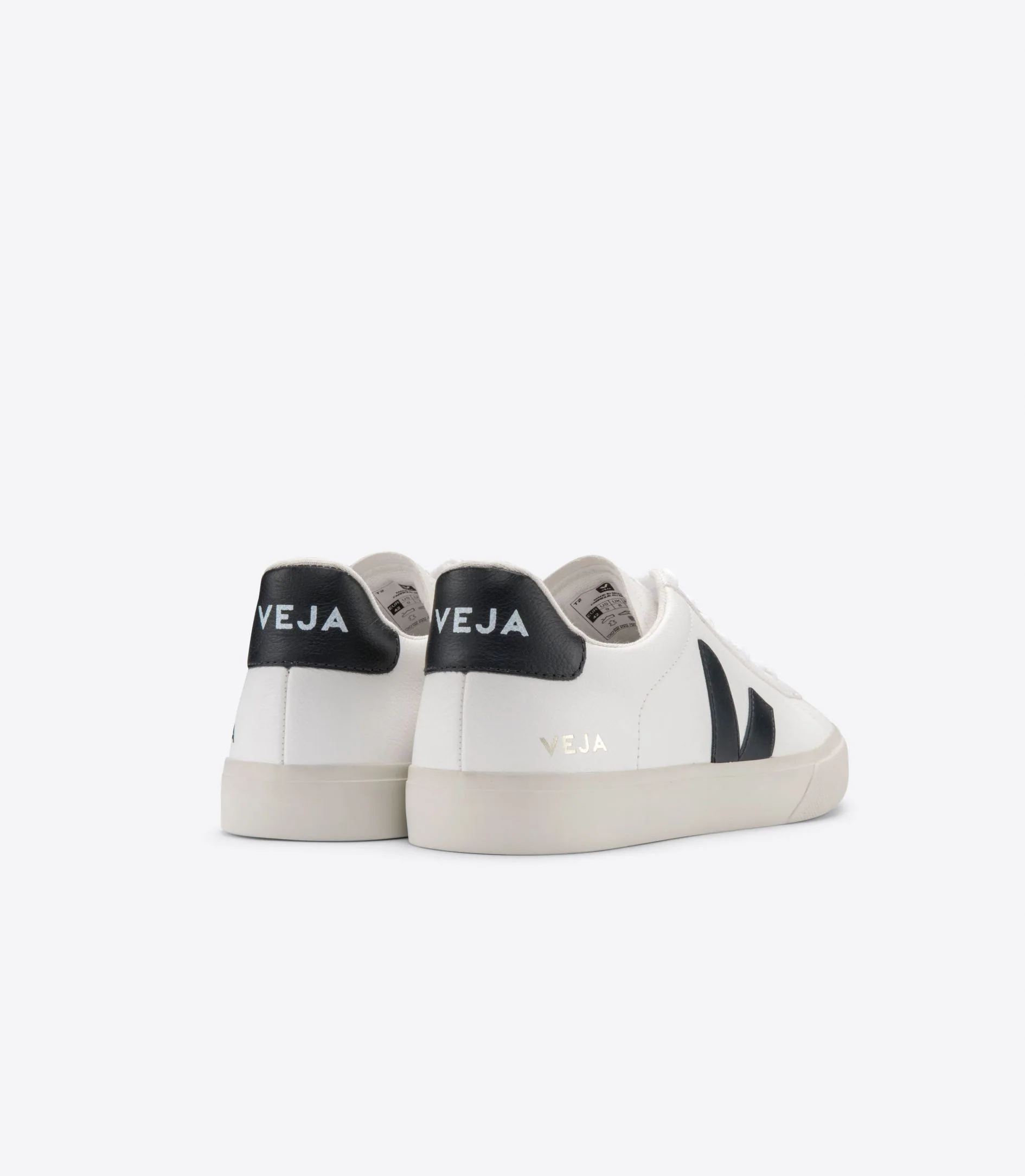 Veja | Campo Sneakers in White ChromeFree Leather White-Black - Image 4