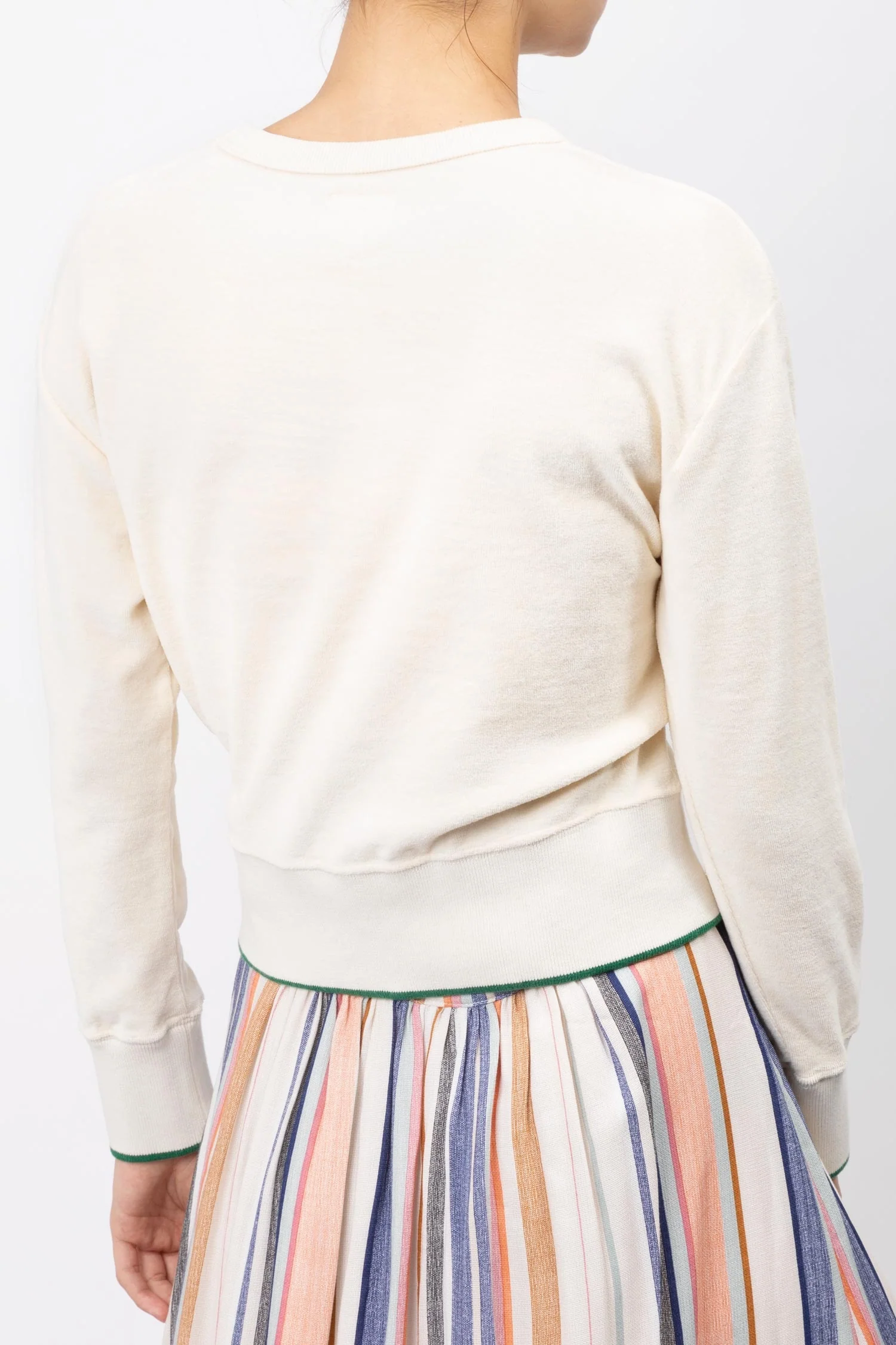 Bellerose | Velvet Sweatshirt - Relaxed Cotton Crewneck - Image 3