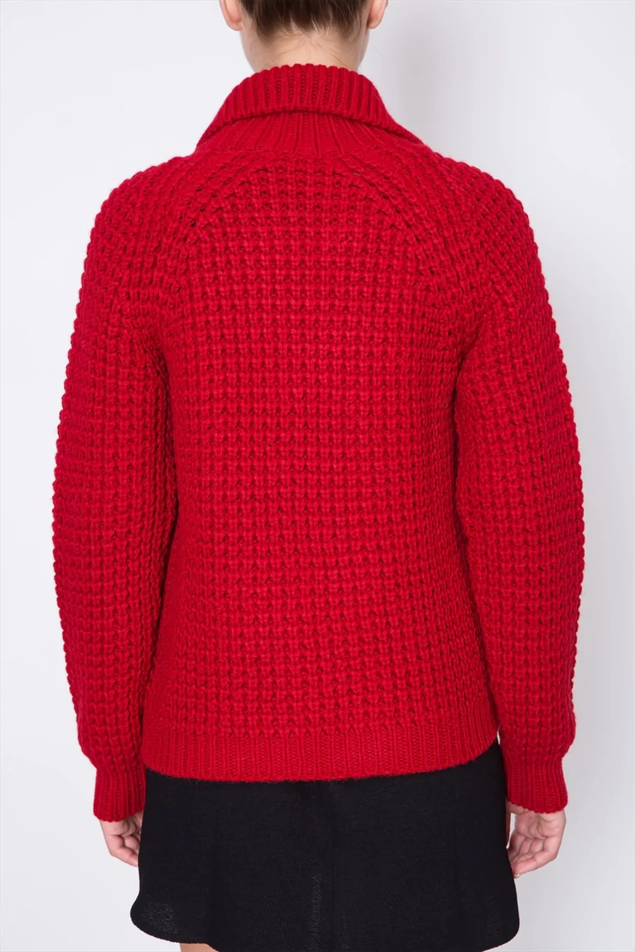 Athe by Vanessa Bruno | Waffle Knit Cardigan - Oversized Cocoon - Image 4