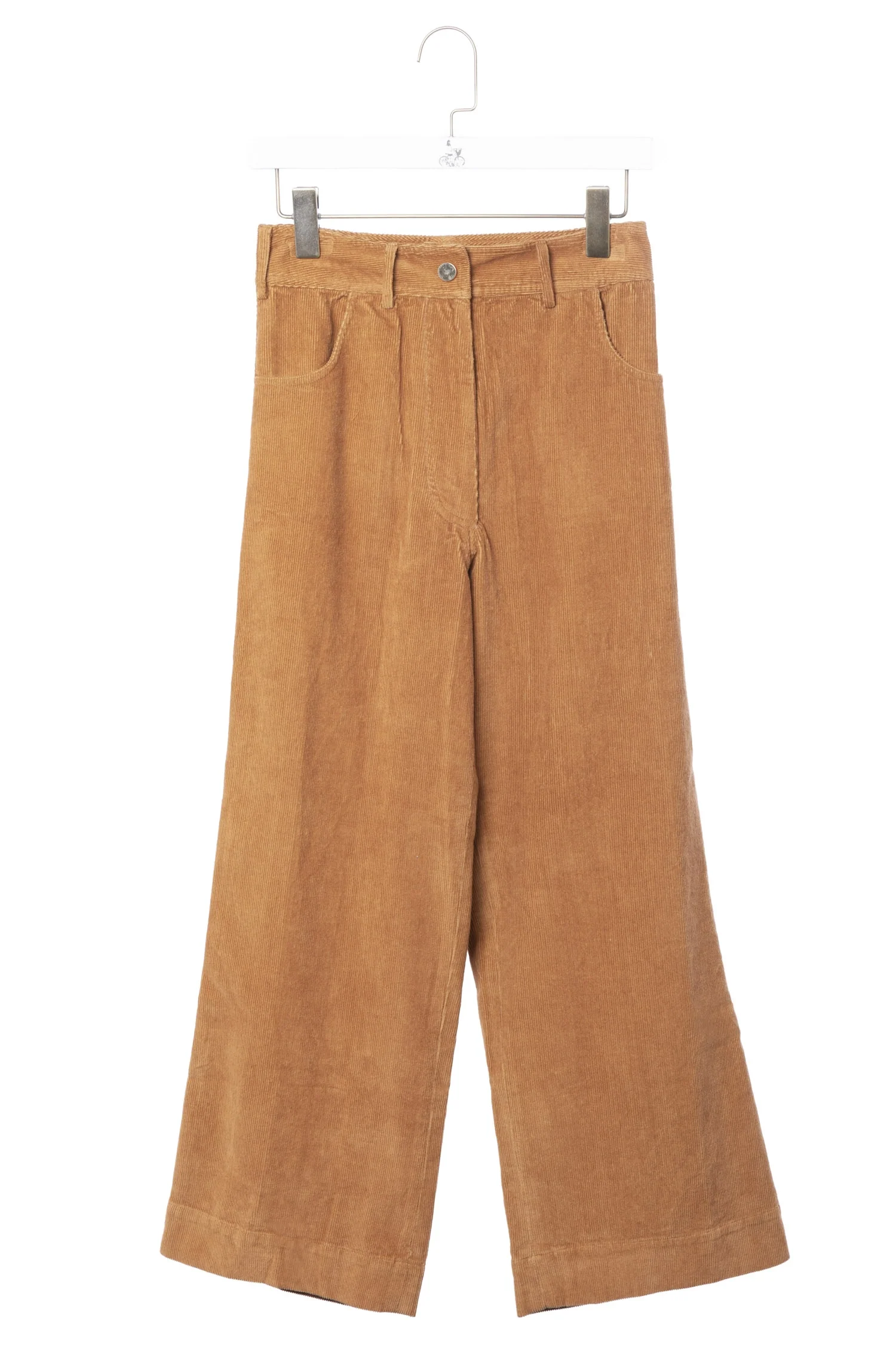 Petite Mendigote | Wide-Leg Corduroy Pants in Brown - Image 4