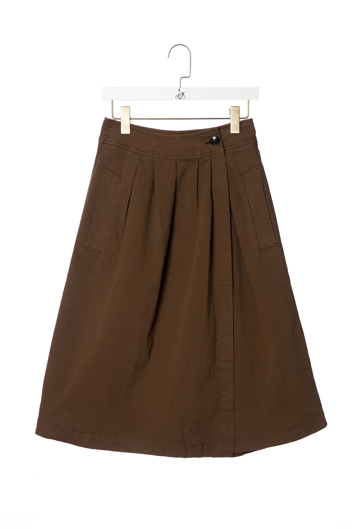 Essentiel Antwerp | Wrap Midi Skirt with Martingale Back - Image 6
