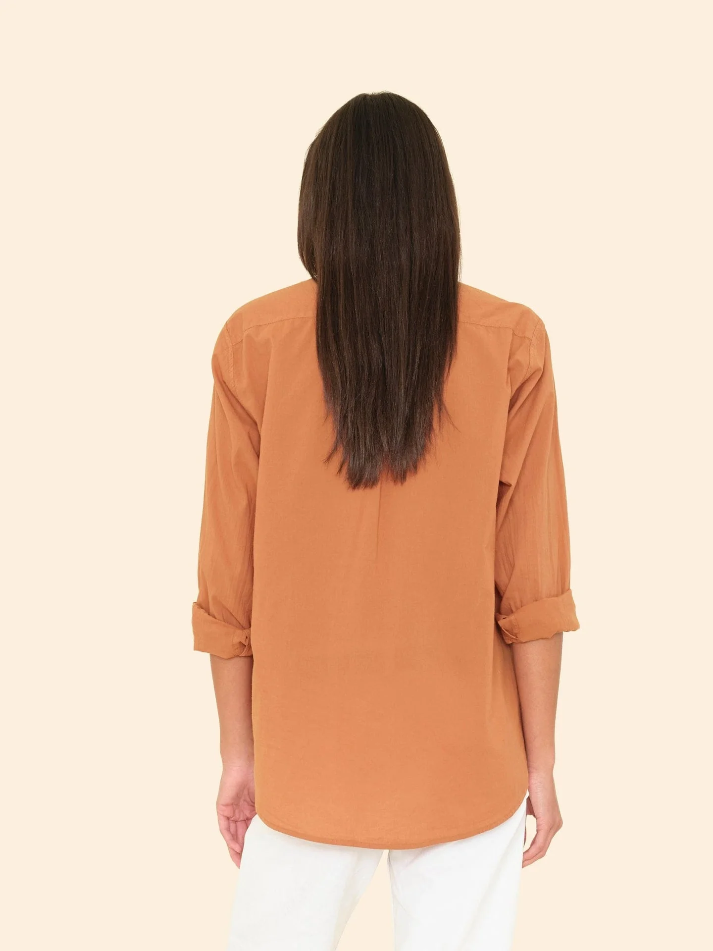 Xirena | Beau Shirt - Lightweight Cotton Poplin in Ginger - Image 2