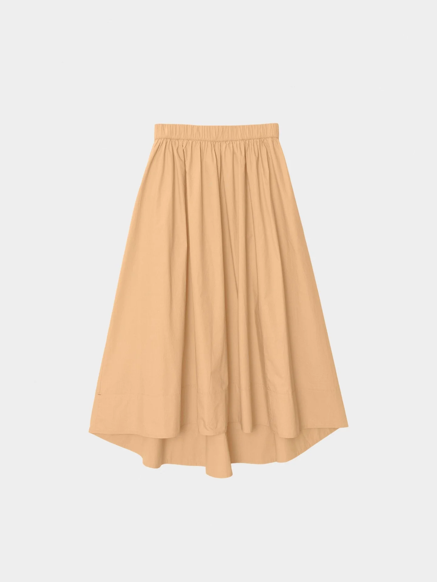 Xirena | Gwynn Pleated Skirt - High-Low Hem Paper Poplin Twig - Image 3