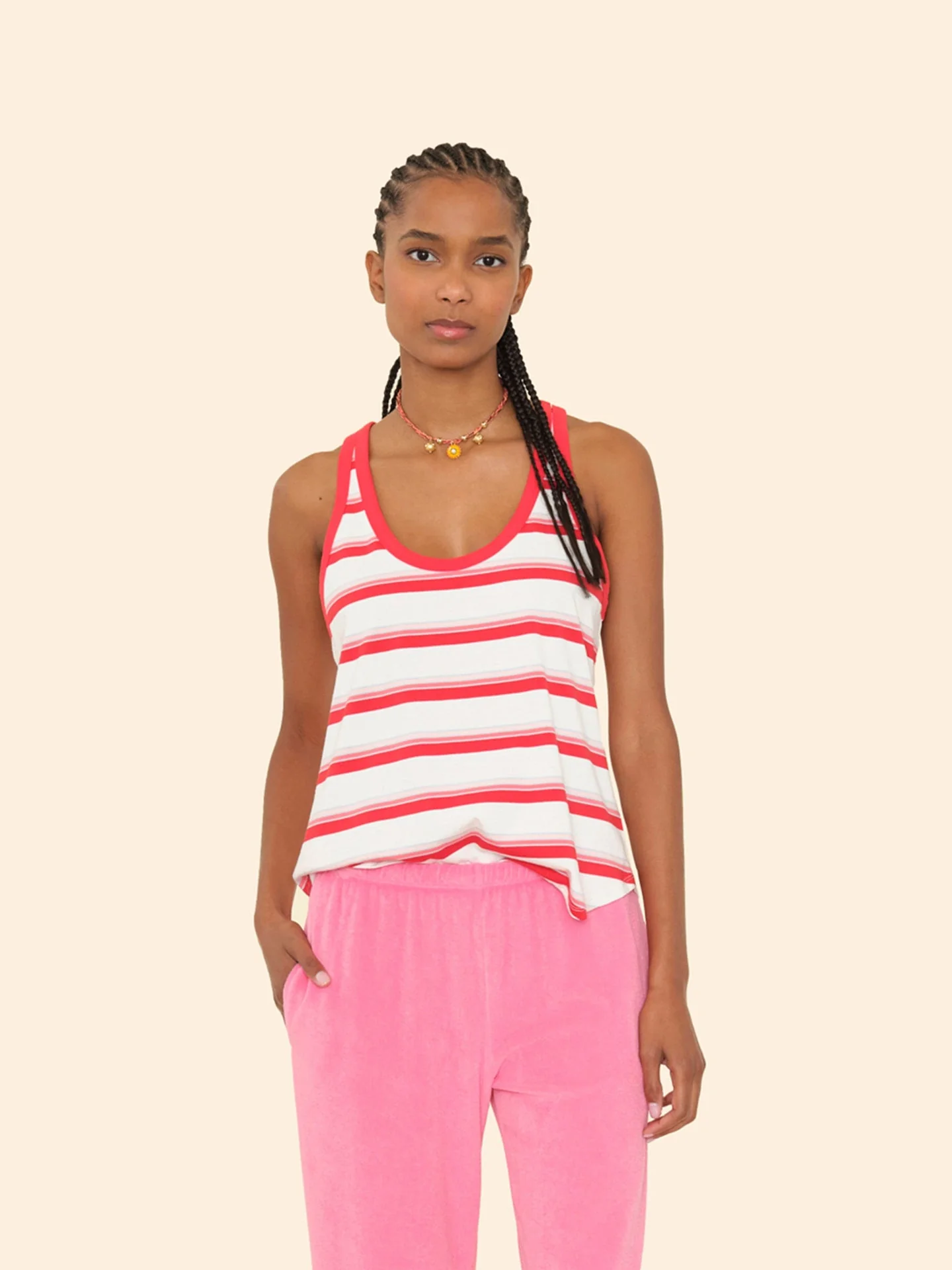 Xirena | Tank Jett - Racerback Cotton Jersey Top Popsicle